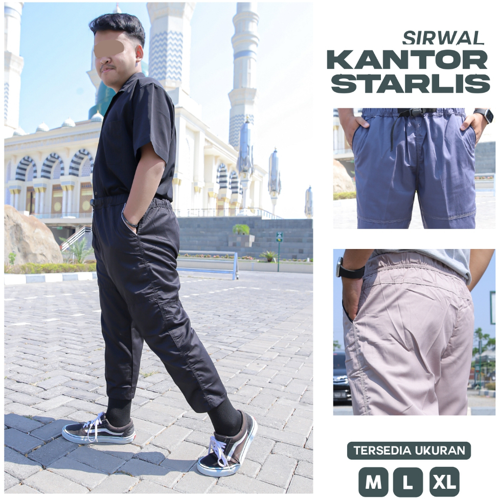 Sirwal Starlist Original Tazakka Premium Celana Sirwal formal Kantor Starlis Celana Cingkrang Semi F
