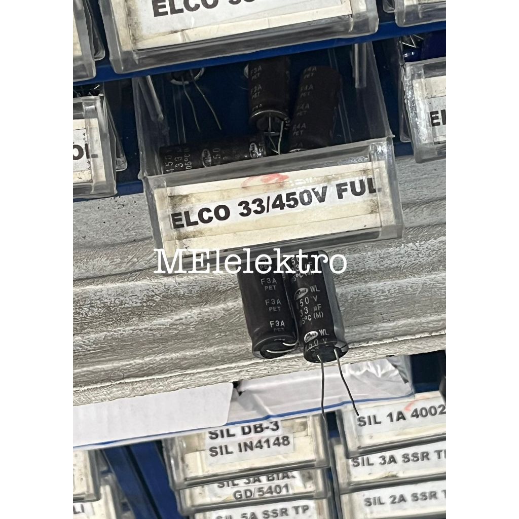 KAPASITOR ELKO 33 UF 450 VOLT / CAPASITOR ELCO 33UF 450V