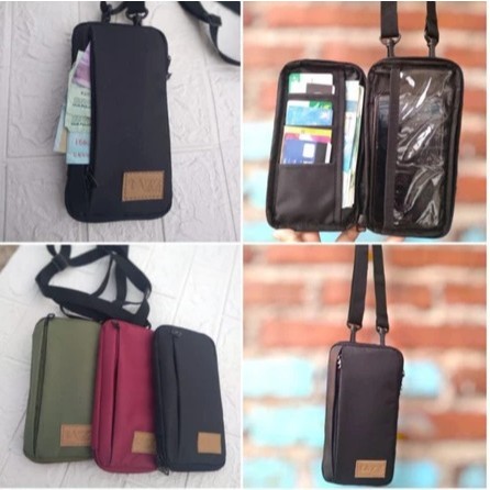 TAS HP GANTUNG MERK TAZZ TOUCHSCREEN PRIA WANITA DOMPET UANG HP TAS SELEMPANG HP TAS HANDPHONE CARD 