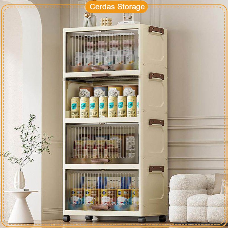 Flip Lemari Plastik Lemari Plastik Susun Lipat Lemari Plastik Transparan Tanpa Instalasi Ada Roda