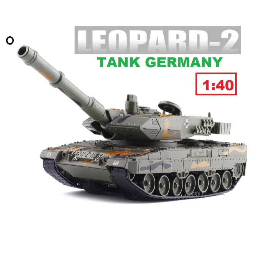 Diecast Military Tank Panser Germany Alloy Metal 1:40 / Diecast Military