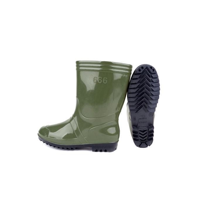 Aerostreet - Sepatu Boot Pendek Hijau Hitam Kuning Perkebunan Bahan Karet Lokal Anti Slip Anti Air