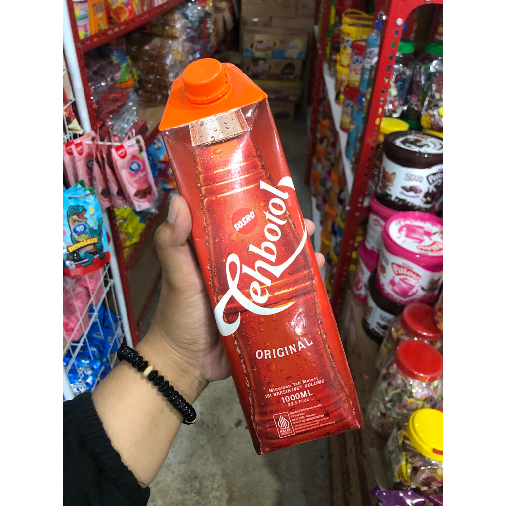 Teh Botol Sosro Kotak 1 Liter 1 Dus isi 12 Teh Manis Segar