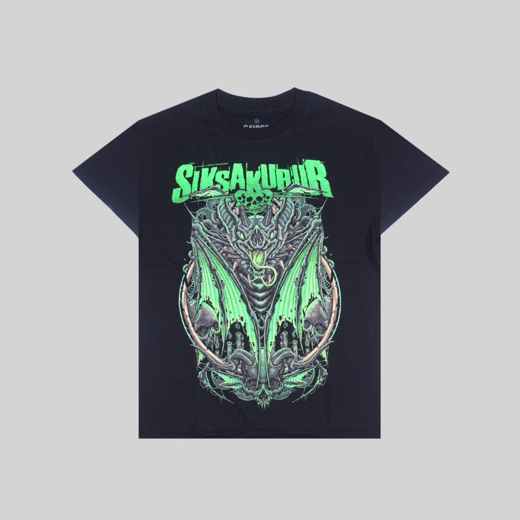 Tshirt SIKSA KUBUR - MAUT BERKELAKAR | Kaos Band Pria Reguler Original Merchandise