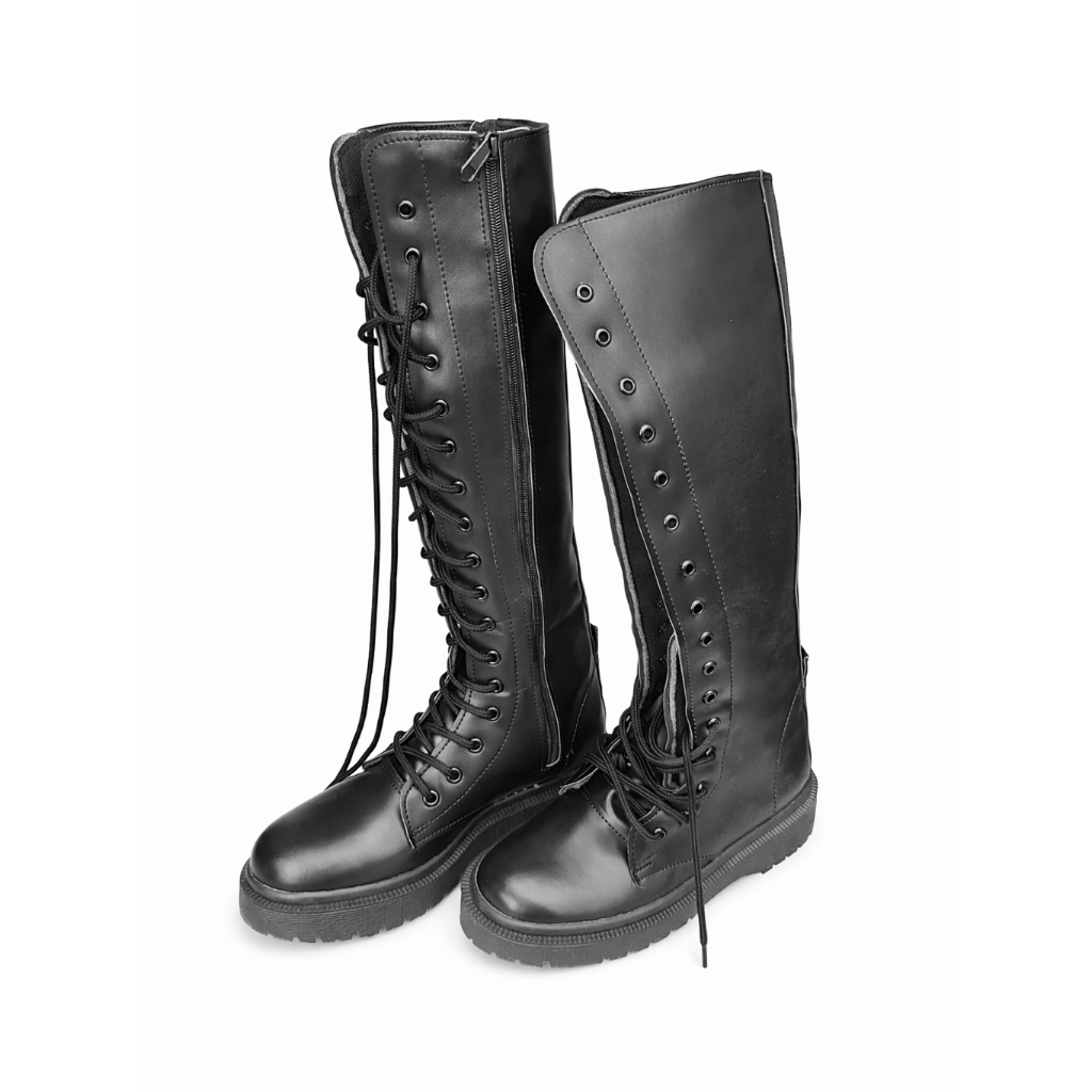 Boot Hitam Tinggi Wanita Size 36 (22 cm) – Preloved Like New