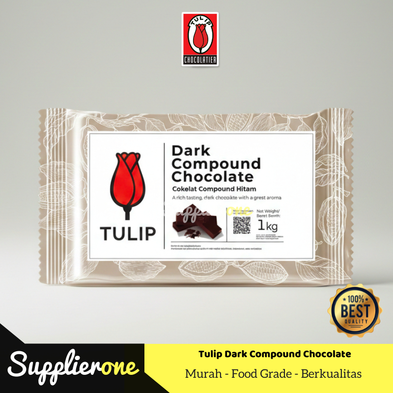 Tulip Dark Compound / Dark Coklat Batang Tulip / Dark Coklat Batang 1 kg /  Dark Compound Tulip