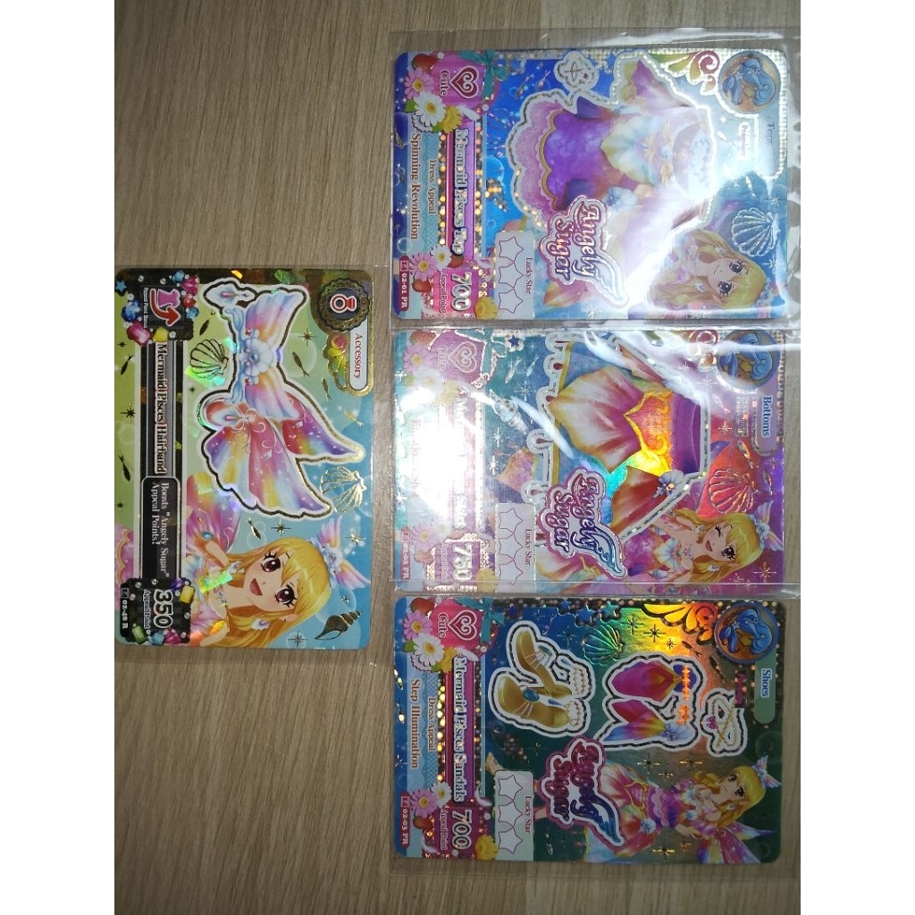 KARTU AIKATSU BULK AURORA KISS MILKY WAY ROSE BONBON ICHIGO HOSHIMIYA MERMAID PISCES PREMIUM ZODIAC