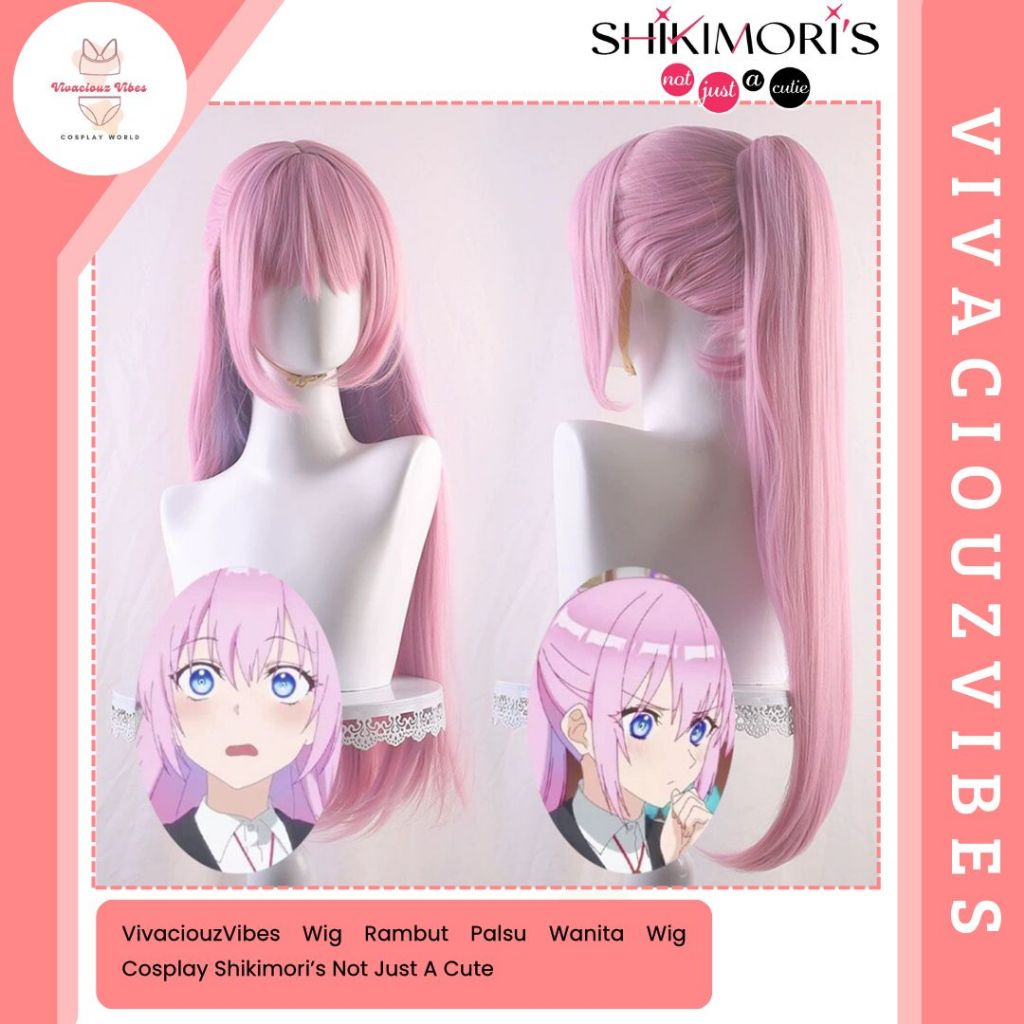 Vivaciouzvibes Wig Rambut Palsu Wig Cosplay Shikimori's Not Just A Cutie