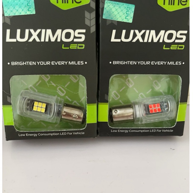 NINE LUMINOS LED LAMPU STOP REM S25 GS1 TIDAK KEDIP/REDUP TERANG MOTOR DAN MOBIL