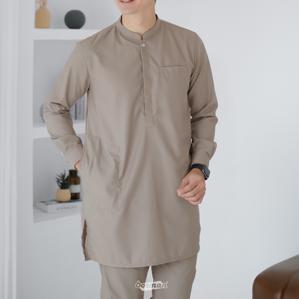 NEW OOSMAN - KURTA KOKO SETELAN PRIA DEWASA PAKISTAN PREMIUM LENGAN PANJANG