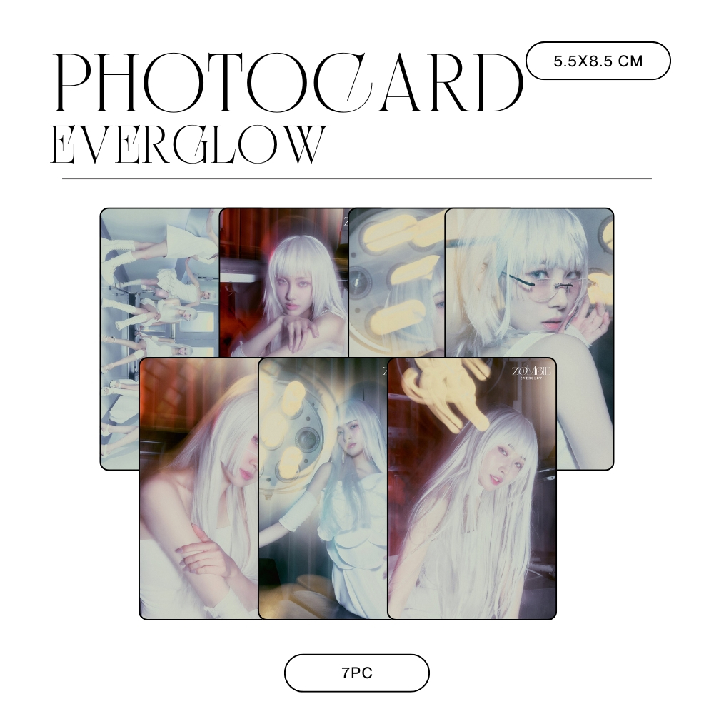 HOLOGRAM PHOTOCARD EVERGLOW ZOMBIE 7 PCS KPOP CARDS UNOFFICIAL EU SIHYEON MIA ONDA AISHA YIREN