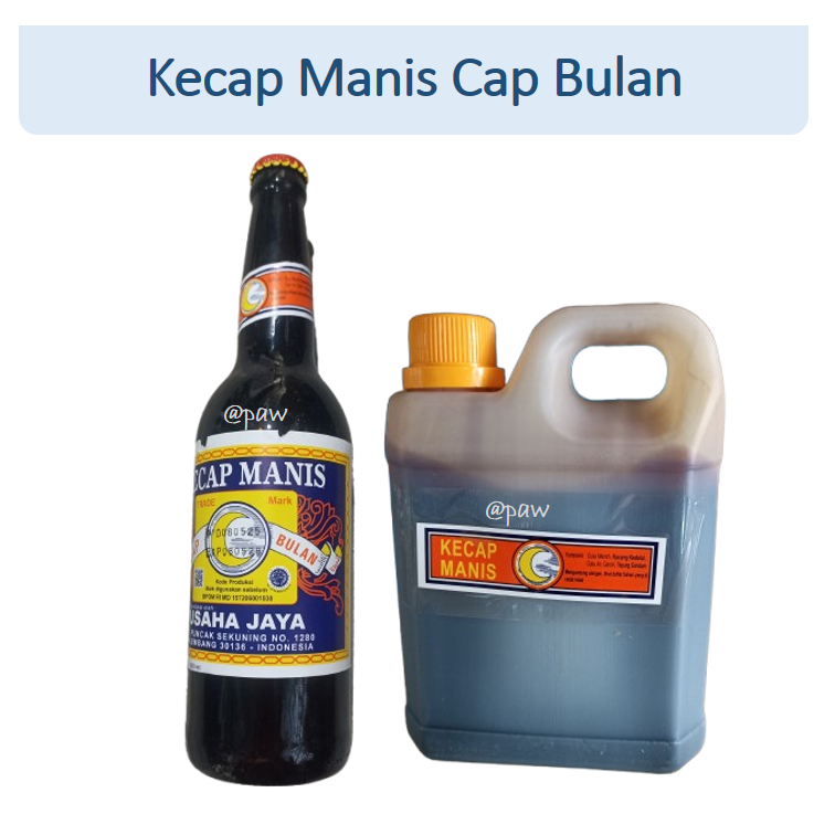 Kecap Manis Cap Bulan 620ml Besar/ Kecap Manis Botol/ Sweet Soy Sauce