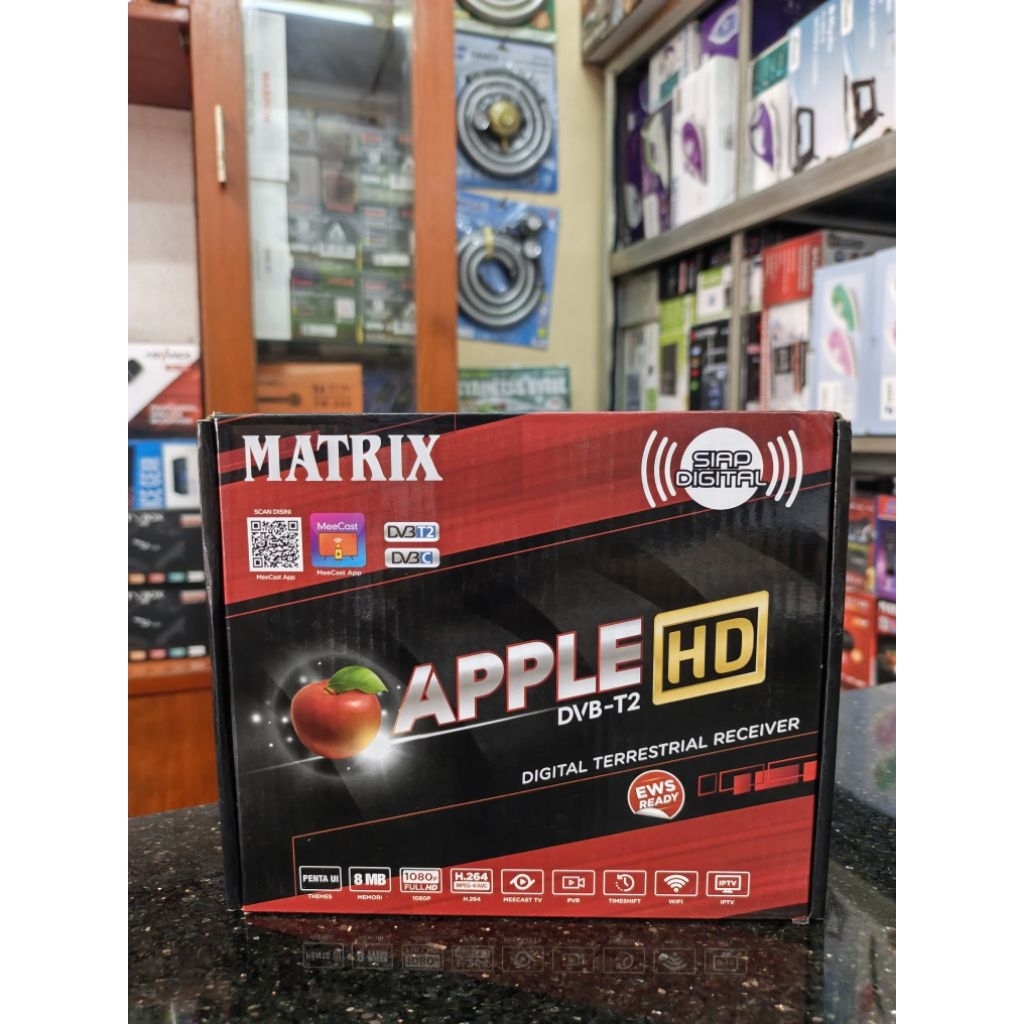 Set Top Box Matrix Apple Merah