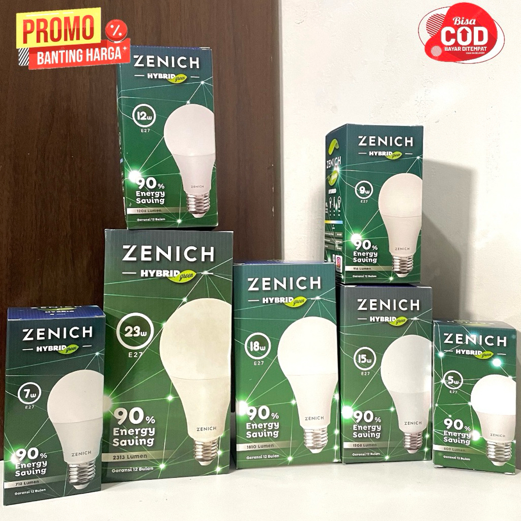 Lampu zenich hybryd / Led Zenich hybryd / Lampu 5 watt 7 watt, 9 watt, 12 watt, 15 watt, 18 watt, 23
