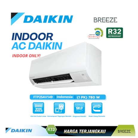 INDOOR AC DAIKIN STANDART NON INVERTER 1 PK FTP25AV149 INDONESIA