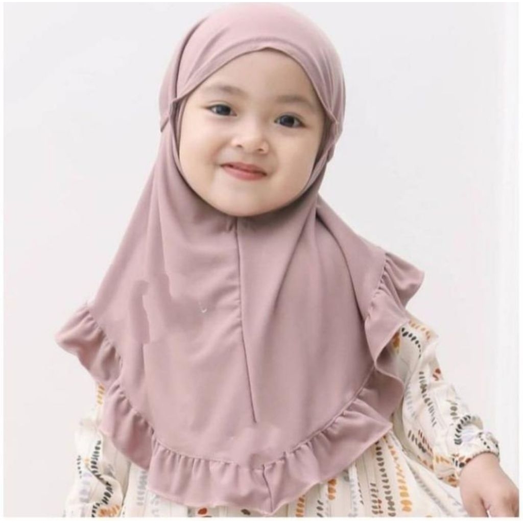 JILBAB BERGO ANAK JERSEY RENDA