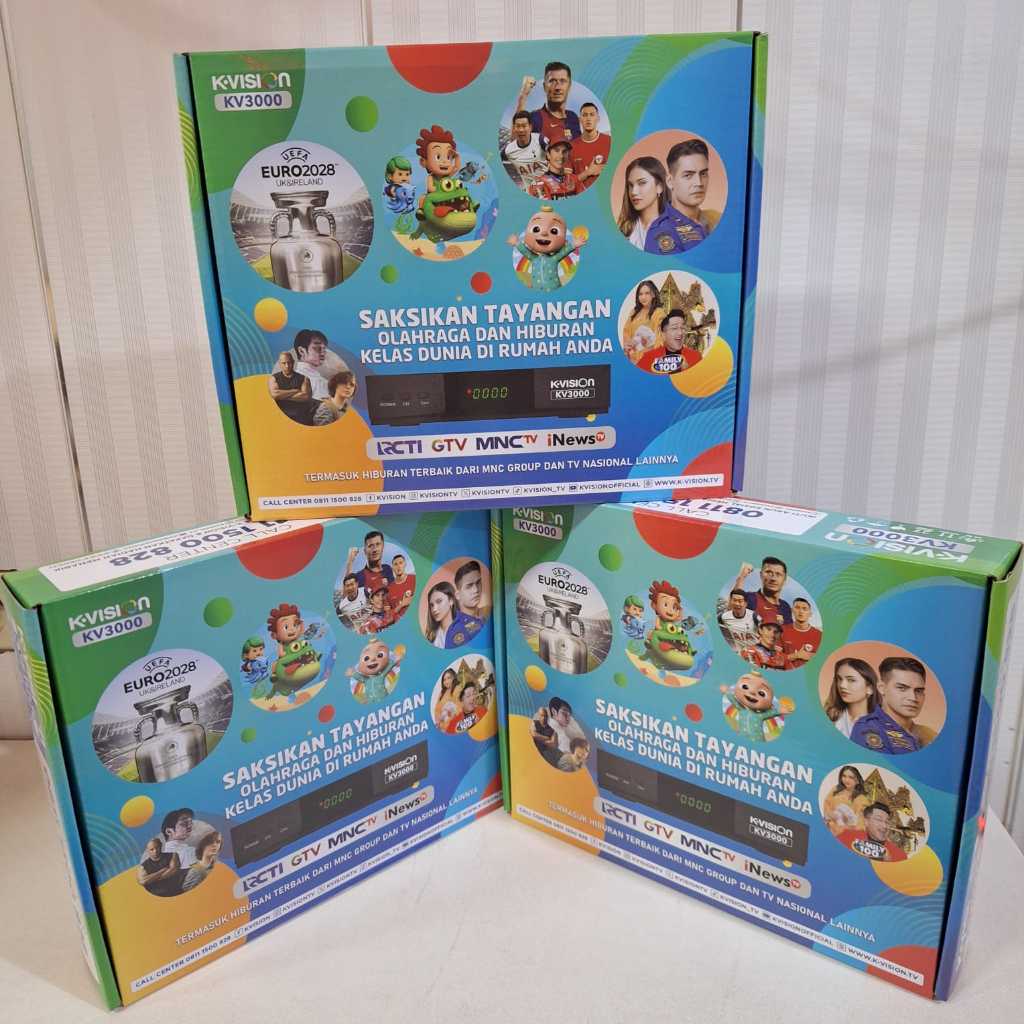 Receiver Kvision Kv 3000 pengganti receiver digital kvision C2000 Bromo original free 1 tahun paket 