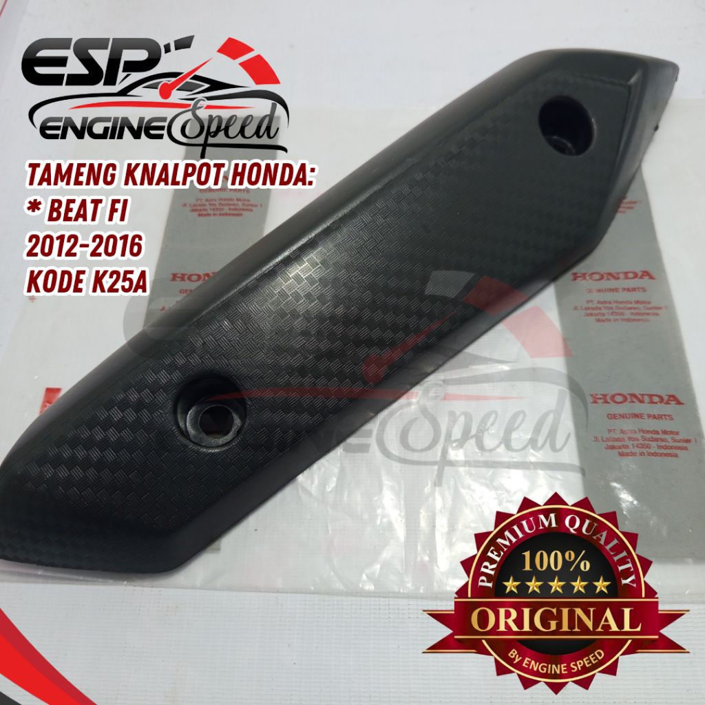 Temeng pelindung knalpot honda beat fi kode k25A original