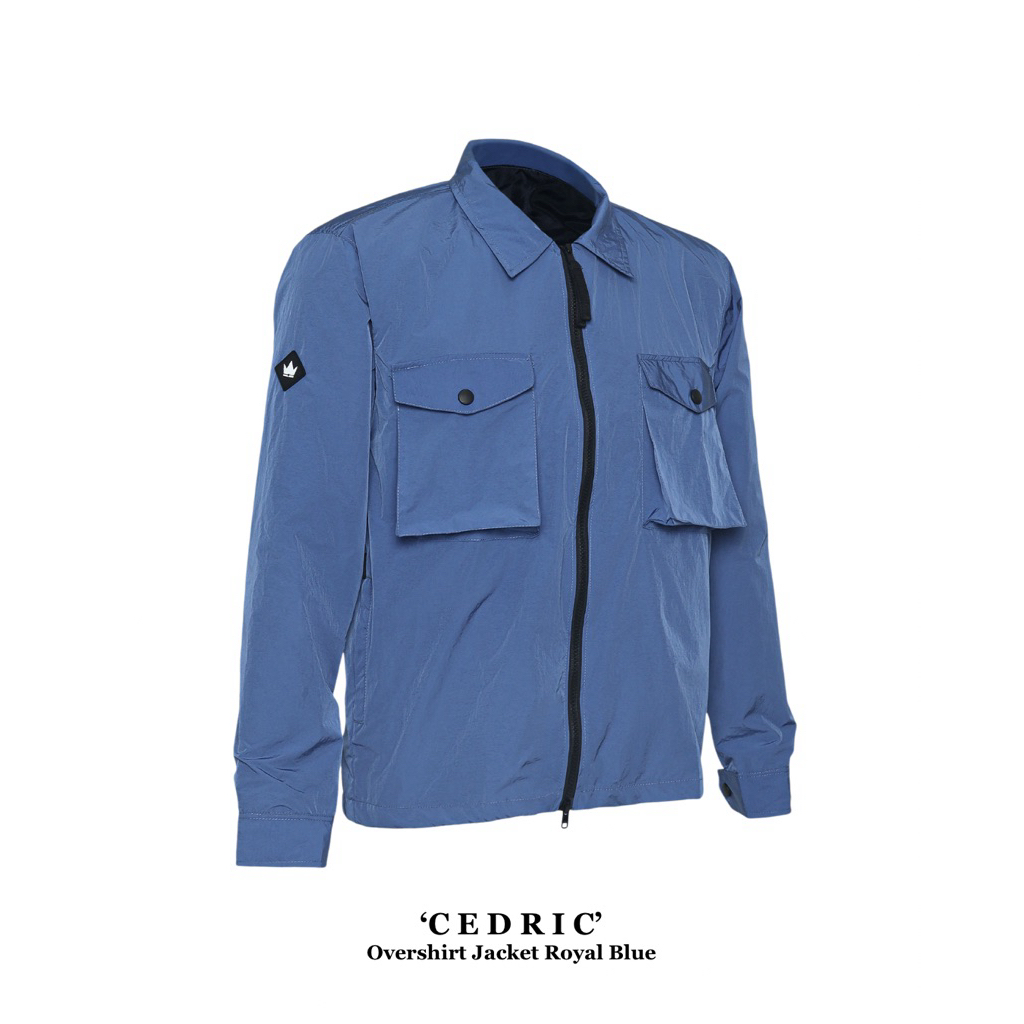 LADS ‘CEDRIC’ Overshirt Jacket Royal Blue