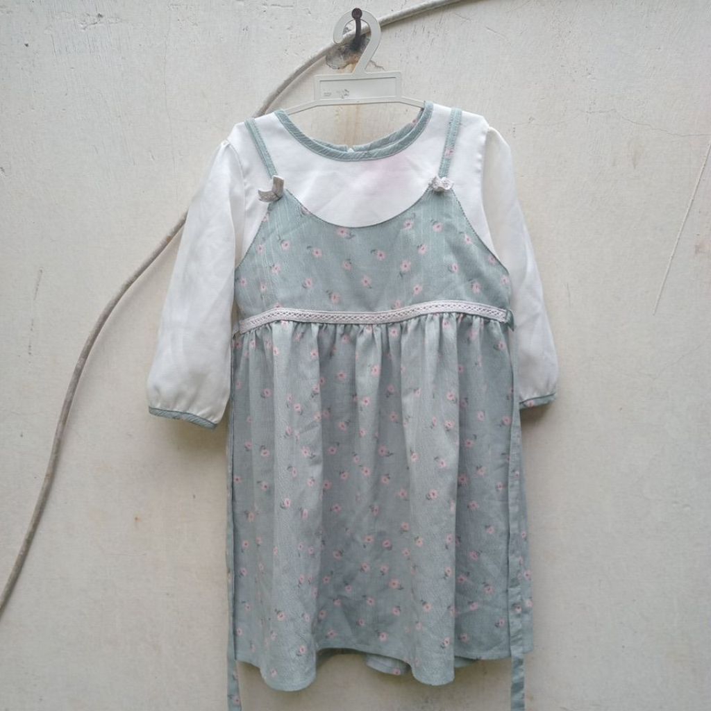 Dress vintage anak 2 tahun (baju lebaran)