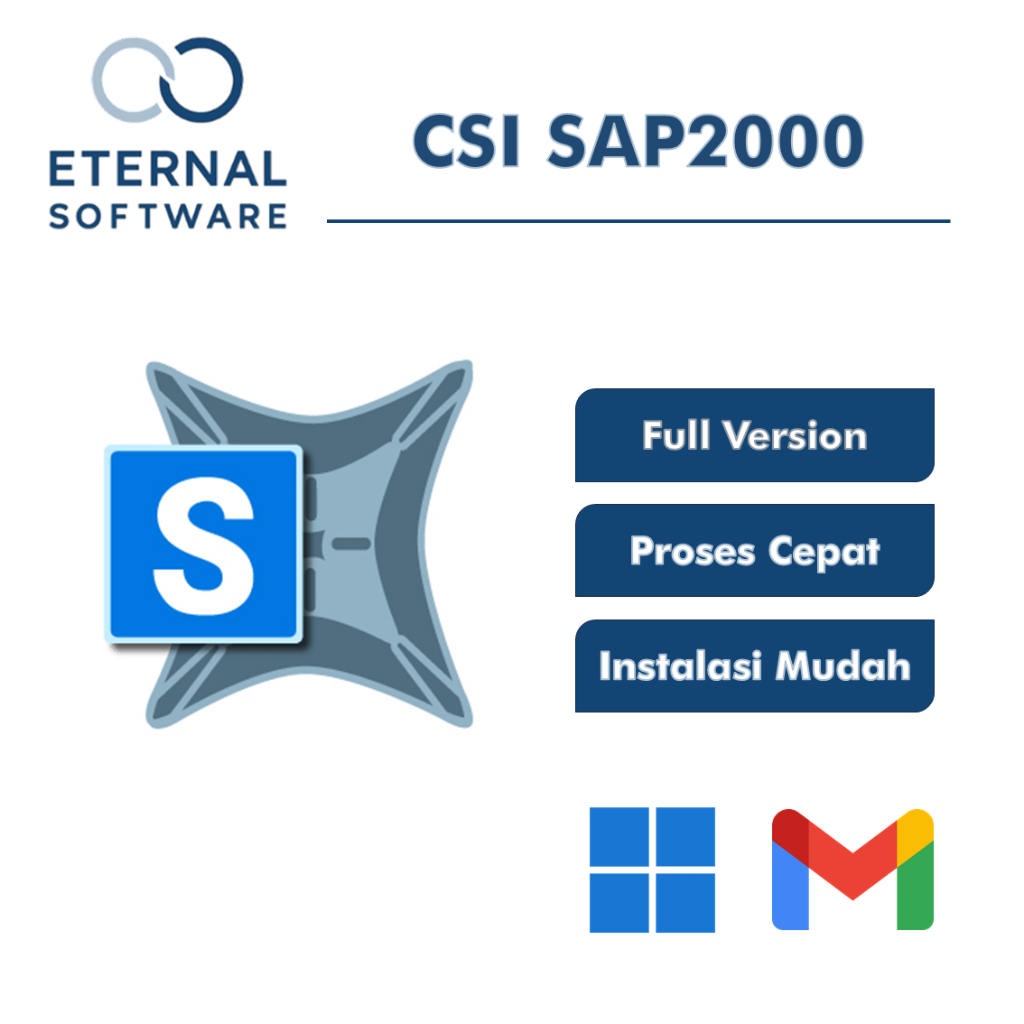 CSI SAP2000 V25 Full Version Software Civil Engineering Arsitektur Full Lisensi Lifetime