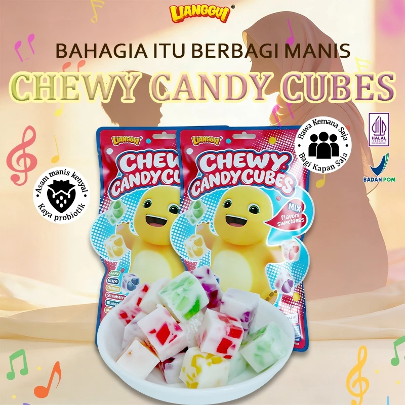 LIANGGUI - Permen Lunak Probiotik Halal - PERMEN LUNAK ANEKA RASA PERMEN LUNAK RASA BUAH BUAHAN