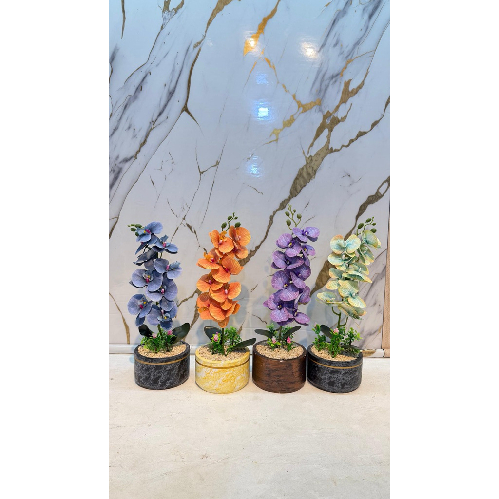 bunga anggrek latex hiasan