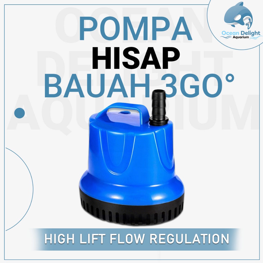 Power Head Pompa Celup 2500L | Mesin Air Akuarium & Kolam Ikan Koi