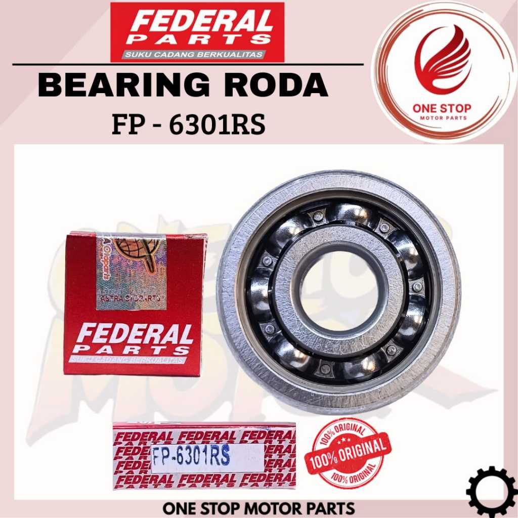 Bearing laher  6301RS Federal Laher 6301 FP-6301 ORIGINAL FEDERAL PARTS