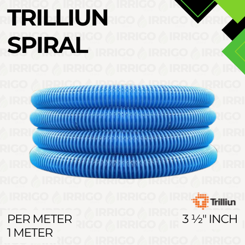 PER METER - Selang Air Trilliun Spiral 3 1/2" Inch (3,5 Inch) (1 Meter) Best Quality Water Hose