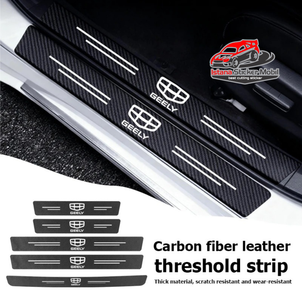 9pcs Car Door Threshold Scuff Plate For Geely Atlas Coolray Emgrand EC7 EC8 X7 EX7 CK2 CK3 GL GS Car