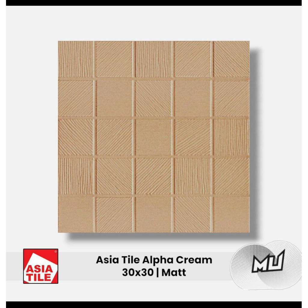 keramik lantai Asia tile 30x30 Alpha brown matt kasar