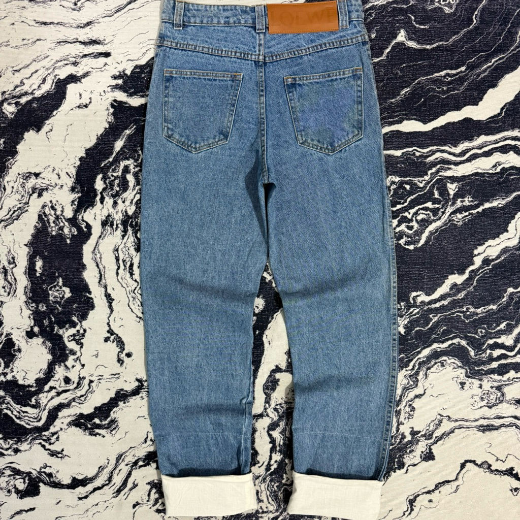 Loewe blue cuffed jeans