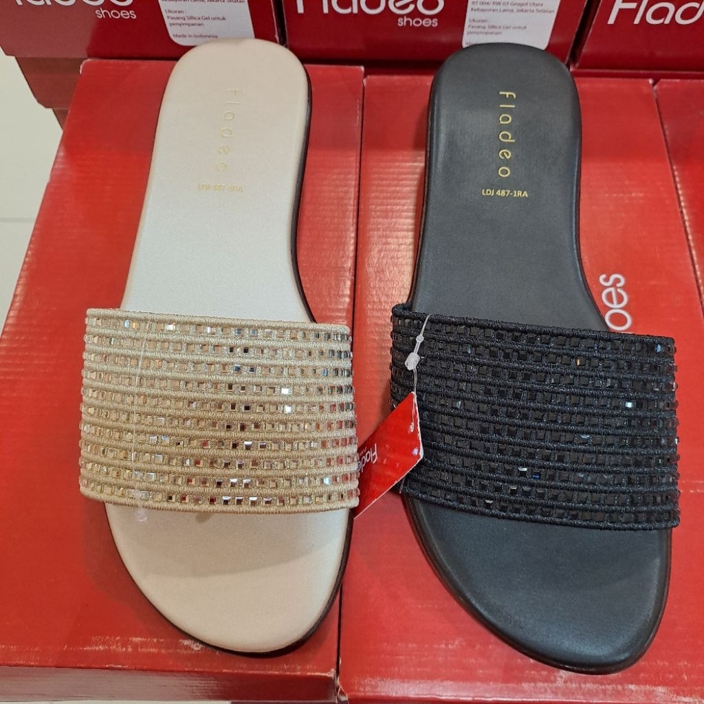 sandal wanita fladeo hak 3 cm