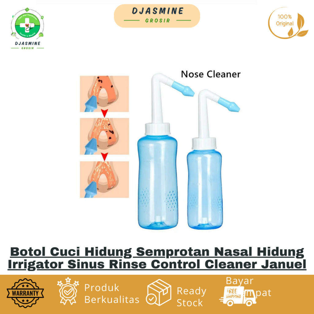 Botol Cuci Hidung Semprotan Nasal Hidung Irrigator Sinus Rinse Control Cleaner Januel