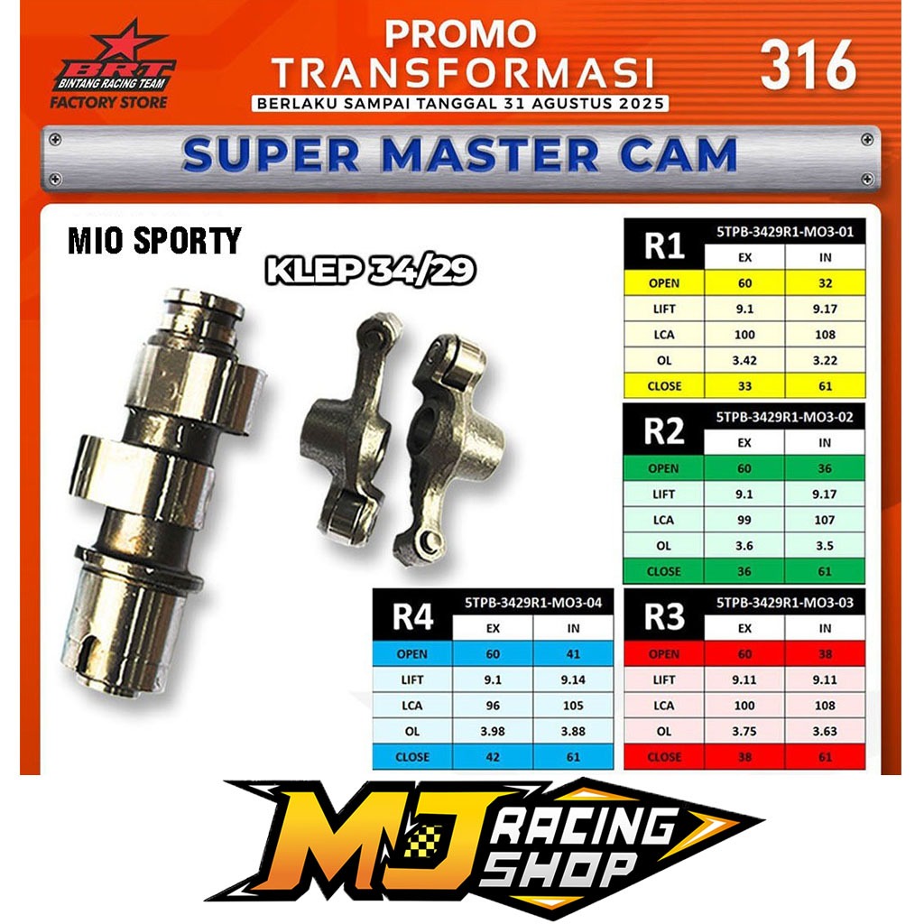 NOKEN AS BRT MIO OLD NEW SOUL SPORTY NOUVO Z / VEGA ZR / JUPITER Z NEW 115 KLEP 34 29 TIPE R1 R2 R3 