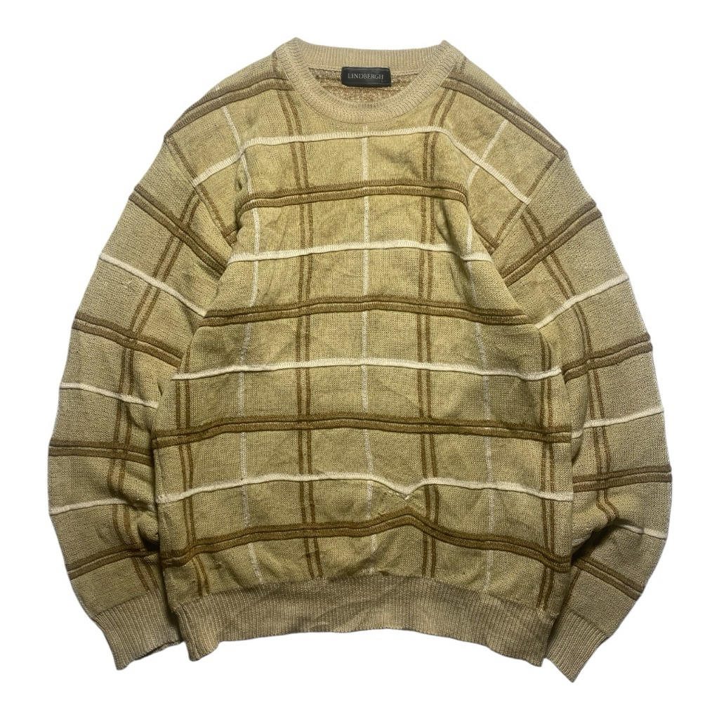 knitwear sweater vintage pattern by lindbergh (L)