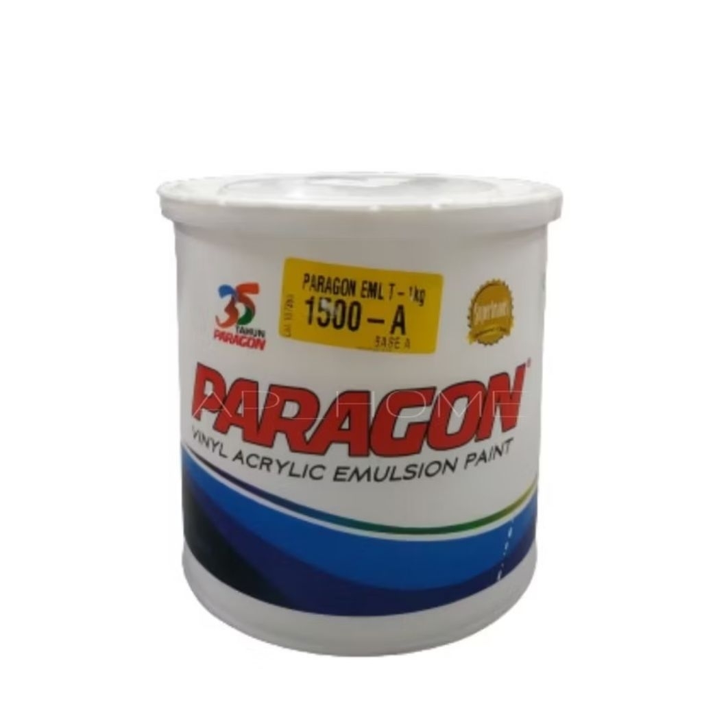 CAT TEMBOK MERK PARAGON 1KG WARNA HITAM PUTIH