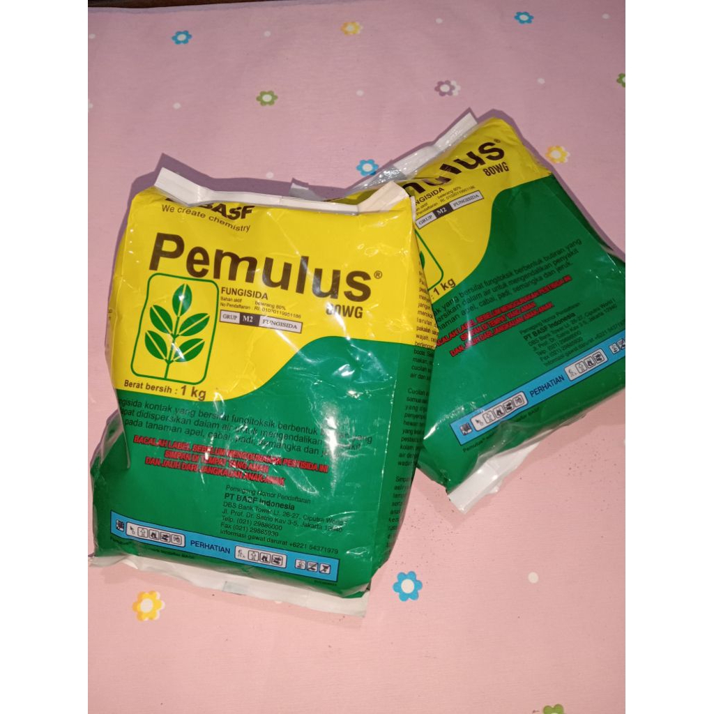 TERMURAH | Fungisida PEMULUS  80 WG 1 Kg - Kontrol Jamur & Tungau, Fungistatik, Bahan Aktif Belerang