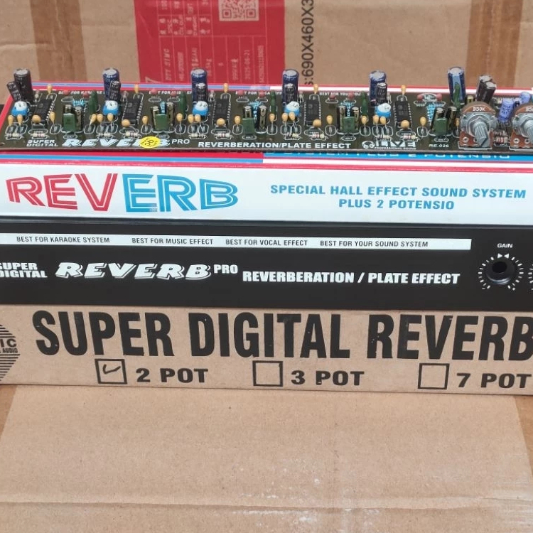 Kit Dan Box Echo Effect Reverb 2 Potensio