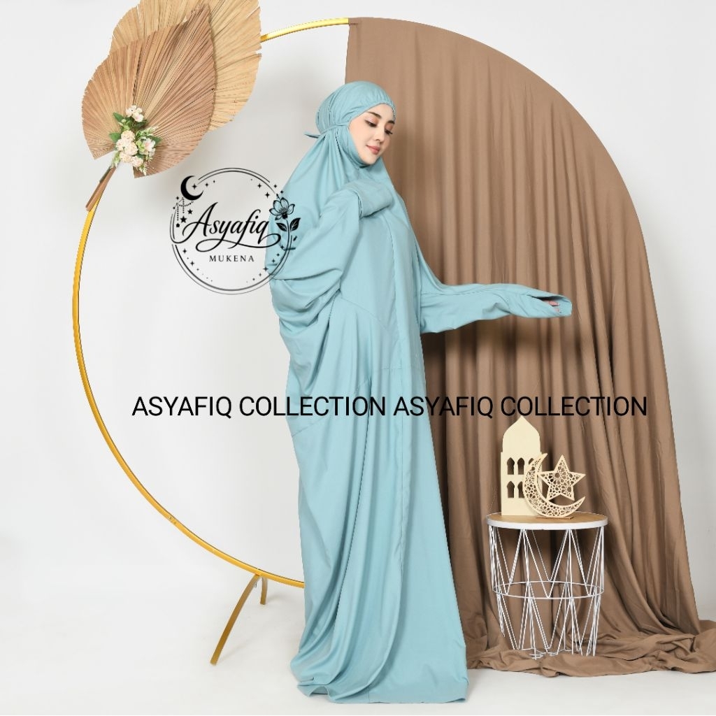 Promo mukena terusan Dewasa Dagu Malaysia katun premium