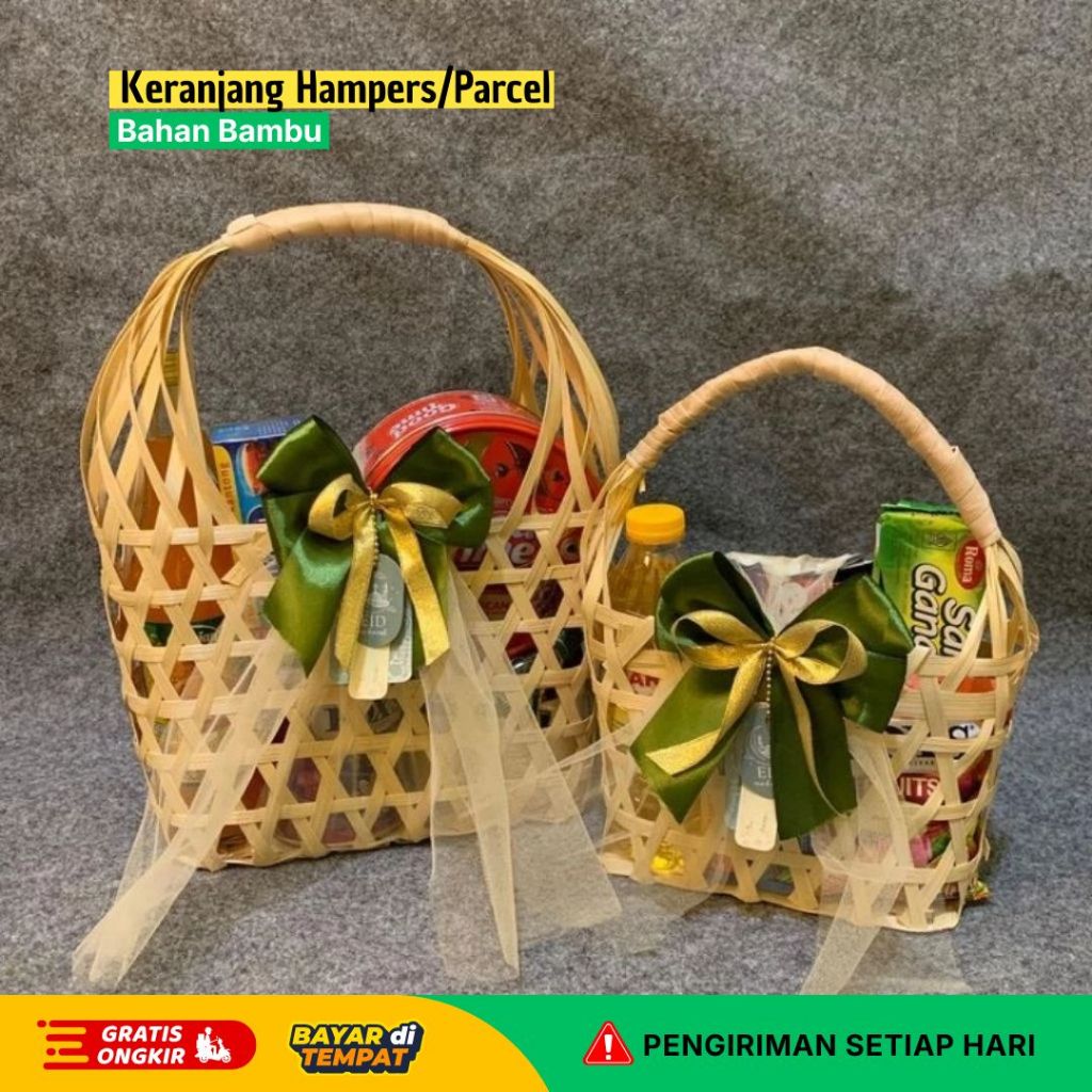 Anyaman Nusantara / Keranjang Tas Hampers Tas Anyaman Bambu / Keranjang Parcel