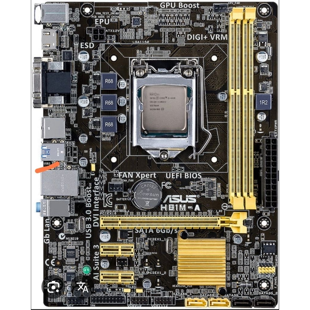 intel i5 4690 + Mobo Asus h81m A Normal Like new