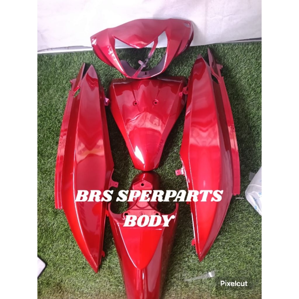 cover paketan body halus Honda spacy karbu Honda spacy fi warna merah