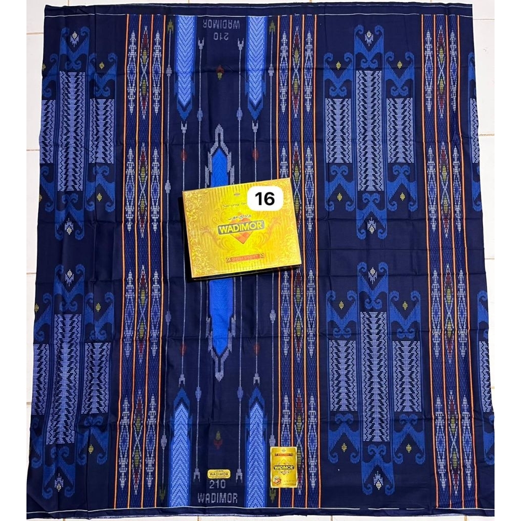 SARUNG WADIMOR BALI PRINT GOLD MOTIF BHS SGE SEA SIC JIB