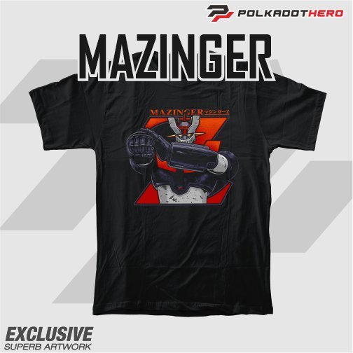 POLKADOT HERO MAZINGER - SUPER ROBOT - KAOS ROBOT - BIGSIZE - COTTON COMBED 24S