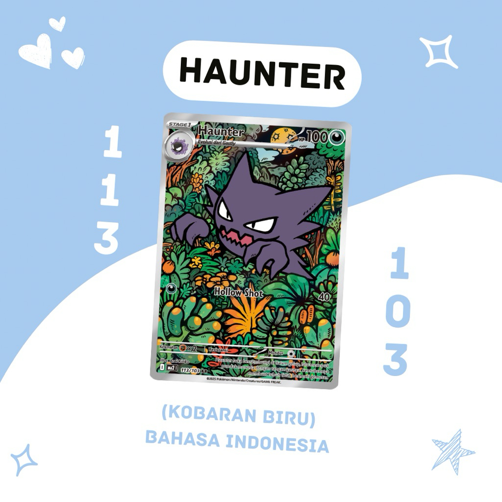 Haunter AR MA2 113/103 Pokemon TCG Indonesia