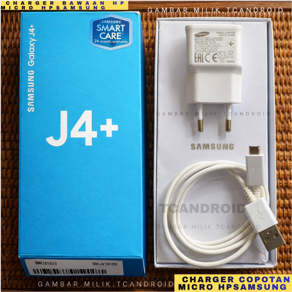 Charger Samsung Original J4 Plus Bawaan Copotan HP Type Micro USB kepala cas ori copotan bawaan hp, 