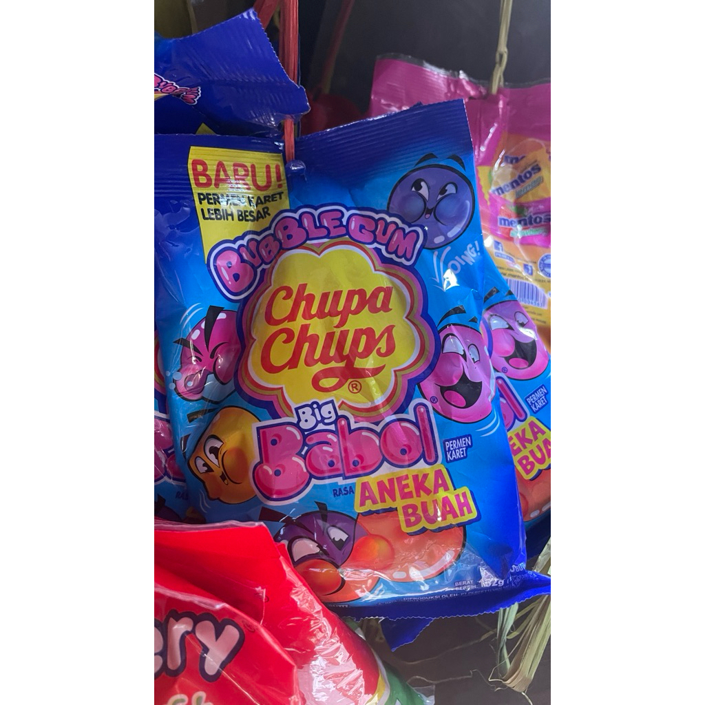 Permen Karet Big Babol Chupa Chups Aneka Rasa 40 Butir