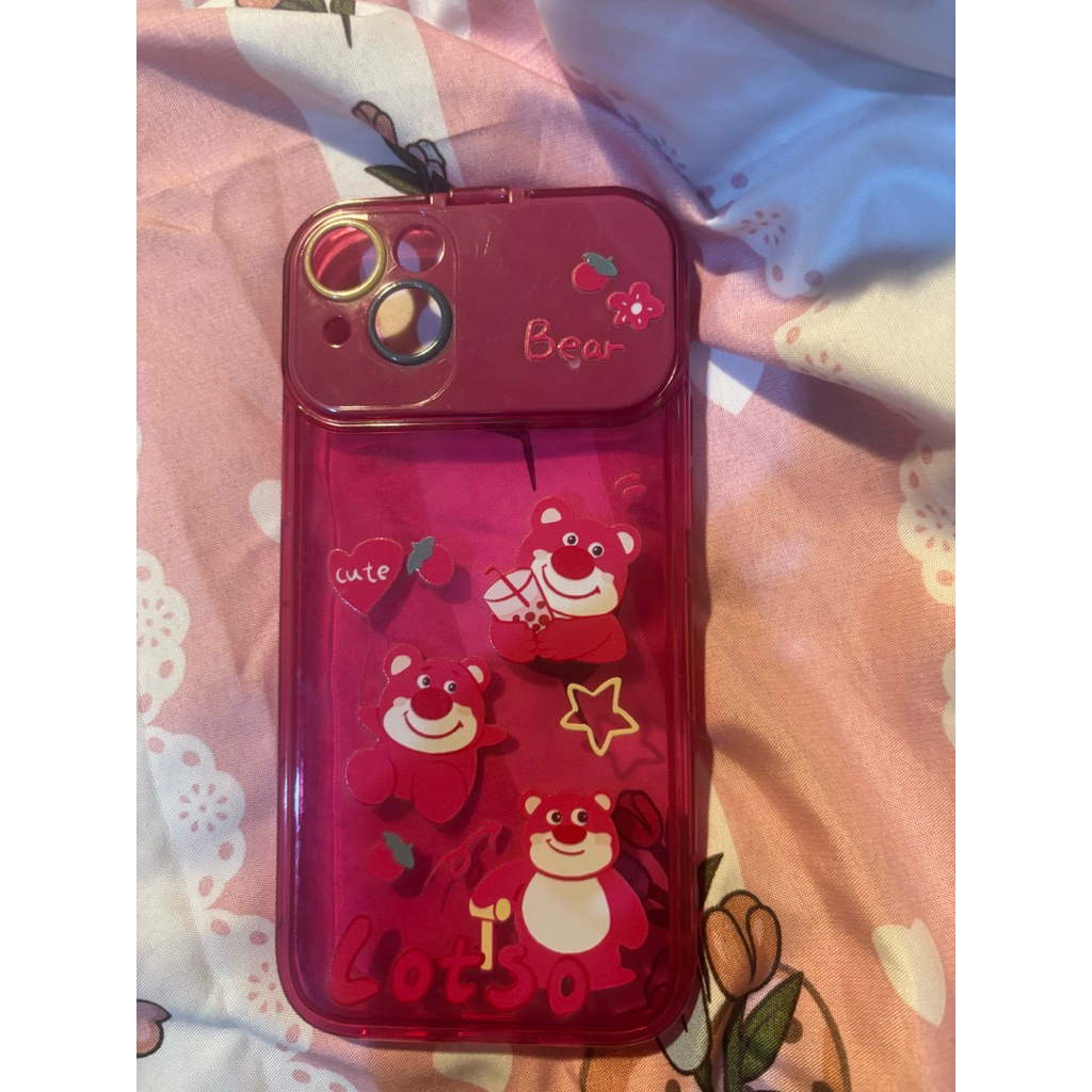 Case iPhone 15 Plus Softcase Transparan Motif lotso Anti Shock